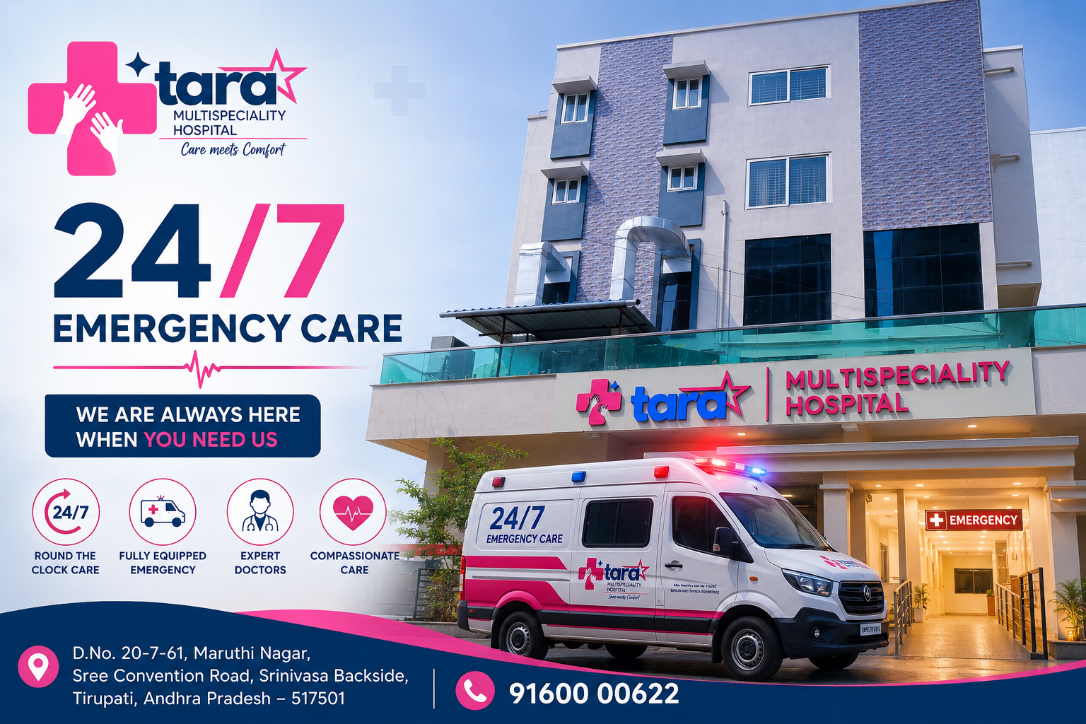 Emergency care 24x7 Tirupati hospital